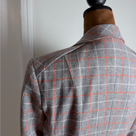 rag & bone Gray and Red Plaid Blazer - Picture 14 of 16